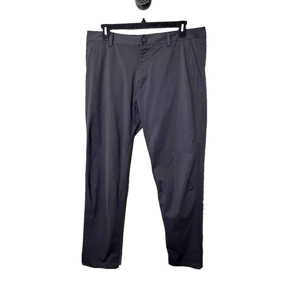 Rhone Pants Mens 38 X 31 Gray Commuter Pants Classic Chino Slim Stretch